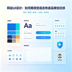 固原建站-网站UI设计：如何用视觉语言传递品牌信任感